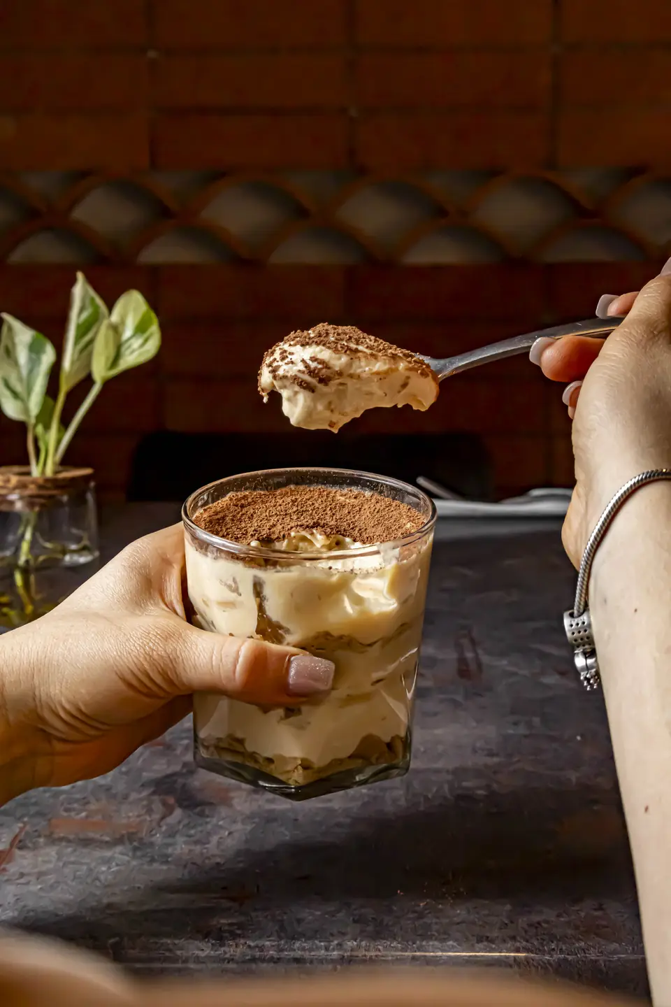 Tiramisú en vaso